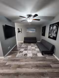 The Redbud — living room