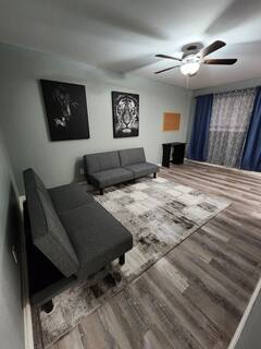 The Redbud — living room